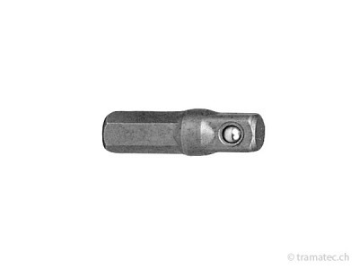 KRAFTWERK 1/4" Bit-Adapter 25mm f. Stecknüsse 1/4"