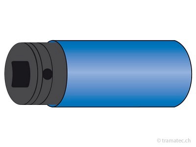 KRAFTWERK Tiefe Schlagnuss 1/2" 17mm m.Plastikring