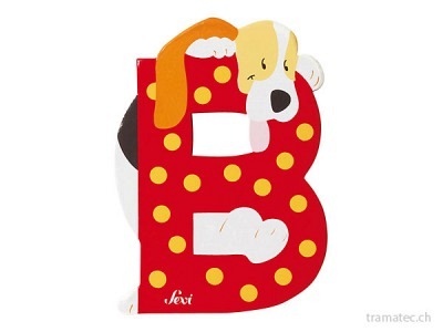 Sevi Buchstabe B Basset-Hund 10cm