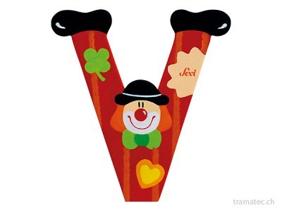 Sevi Buchstabe Clown V 10cm ass.