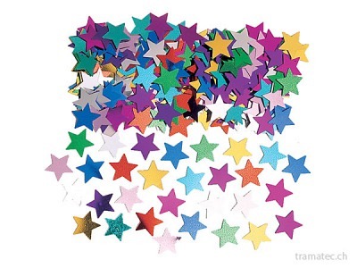 Amscan/Riethmüller Deko-Konfetti Sterne multi