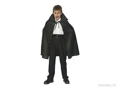 Fasnacht Umhang Black Polyester Kind