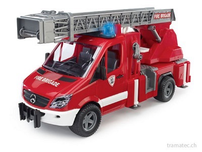 Bruder Mercedes Benz Sprinter Feuerwehr mit Drehleiter - 02532