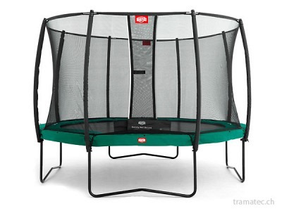 BERG Trampolin Champion Green 270 + Sicherheitsnetz Deluxe
