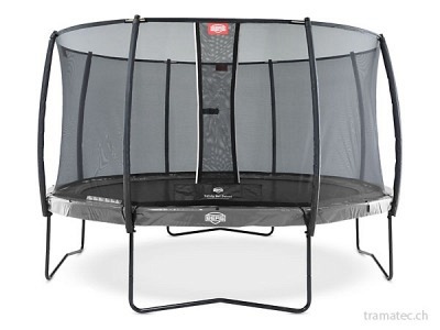 BERG Trampolin Elite Grey 330 + Sicherheitsnetz Deluxe
