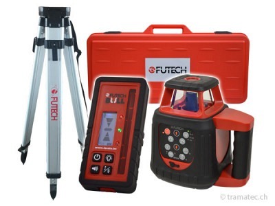 FUTECH Rotationslaser Gyro Rot Case Set + Bull