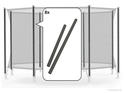 BERG Trampolin Ersatzteil Schaumstoffhüllen für Sicherheitsnetz Comfort