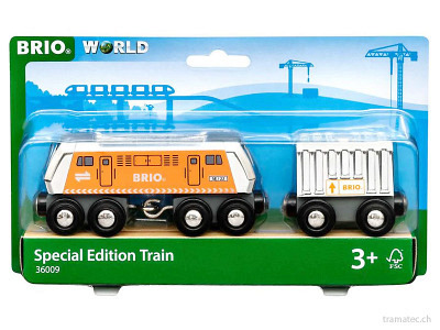 BRIO Grosse Frachtlok mit Waggon