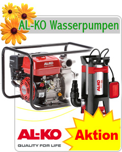 AL-KO Wassertechnik - Wasserpumpen, Tauchpumpen, Schmutzwasserpumpen, Hauswasserwerke, Benzin-Wasserpumpen