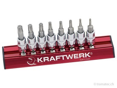 KRAFTWERK 8-t. TX-Bit-Stecknusssatz MAGALU 1/4'