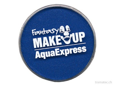 Fasnacht Aqua Expres Schminke blau 15gr