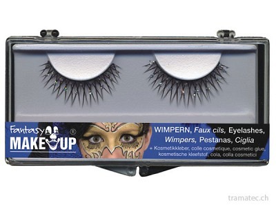 Fasnacht Wimpern Brillies schwarz