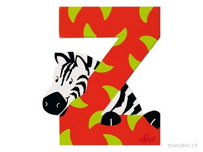Sevi Buchstabe Z Zebra 10cm