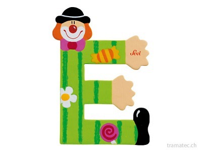 Sevi Buchstabe Clown E 10cm ass.