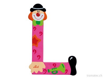 Sevi Buchstabe Clown L 10cm ass.