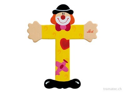 Sevi Buchstabe Clown T 10cm ass.