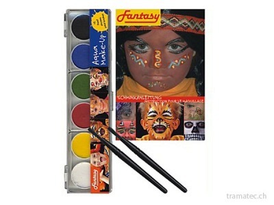 Fasnacht Aqua Malkasten 6 Farben