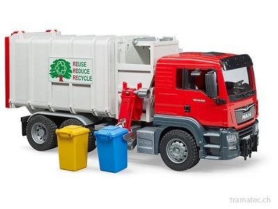 Bruder MAN TGS Seitenlader Müll-LKW