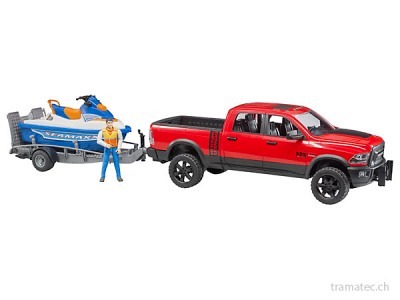 Bruder RAM 2500 Power Wagon mit Jet-Ski