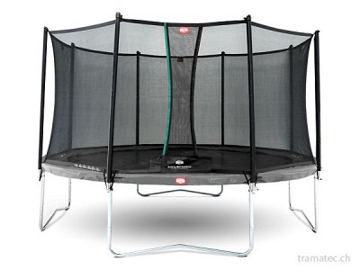BERG Trampolin Favorit Grey 430 + Sicherheitsnetz Comfort
