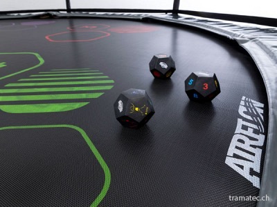 BERG Trampolin Elite Regular 430 Grey Levels + Sicherheitsnetz Deluxe