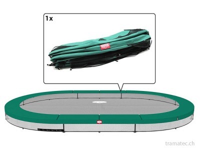 BERG Trampolin Ersatzteil Schutzrand Grand Favorit InGround 520, grün