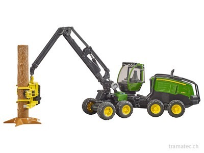 Bruder John Deere 1270G Harvester mit 1 Baumstamm