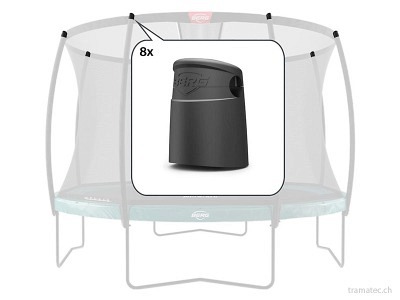 BERG Trampolin Ersatzteil Abschlusskappen für Netzpfosten Deluxe