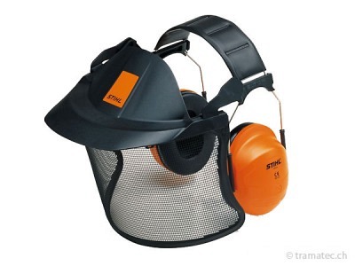 STIHL Gesichts-/Gehörschutz kurz mit Metallgitter bis 107 dB(A)