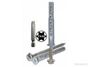 die-schaukel Marathon SXRL 2 Poren-Betonschrauben 8x100mm und Dübel mit TX40 Bit