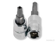 KRAFTWERK 1/4" Bit-Steckschlüssel-Einsatz 5-Stern-Loch TS 25